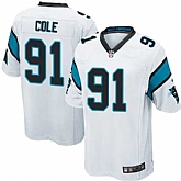 Nike Men & Women & Youth Panthers #91 Cole White Team Color Game Jersey,baseball caps,new era cap wholesale,wholesale hats